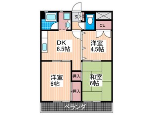 パドマハイツキドⅠの物件間取画像